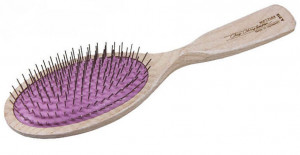 CHRIS CHRISTENSEN Breezy Brush Soft Large Oval Brush - ķemme suņiem un kaķiem, violeta 16mm